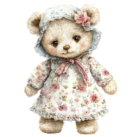 Classic Teddy Bear Fabric Panel 18