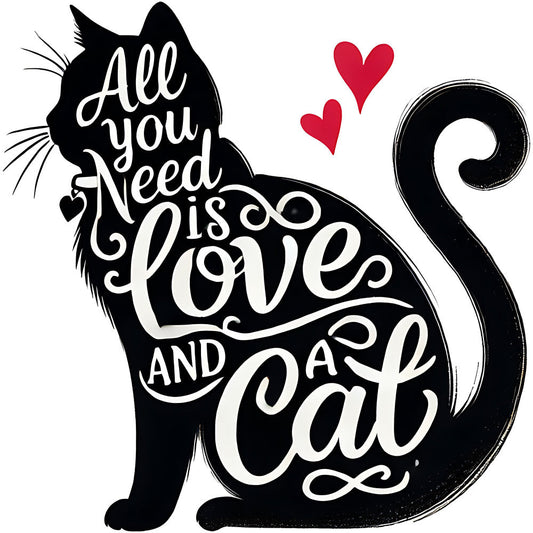 Funny Cat Lover Fabric Panel 5