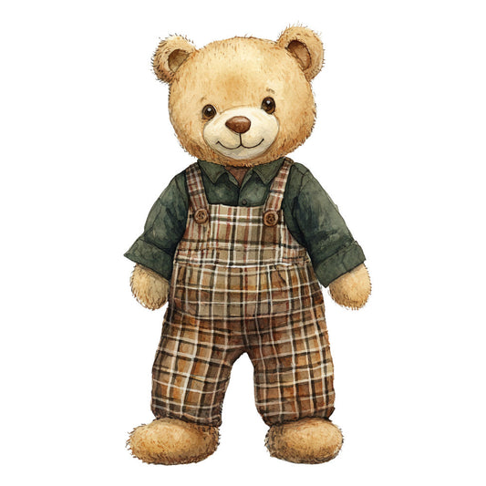 Classic Teddy Bear Fabric Panel 33