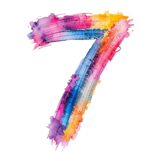 Brushstroke Alphabet Fabric Panel 39