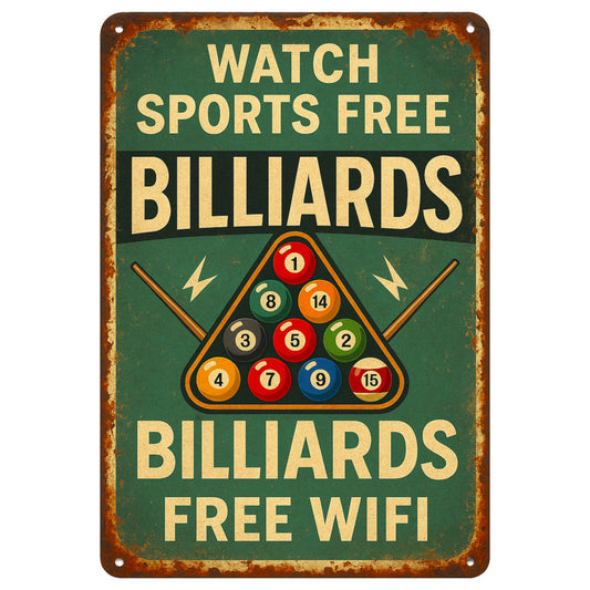Billiards Signs Fabric Panel 10
