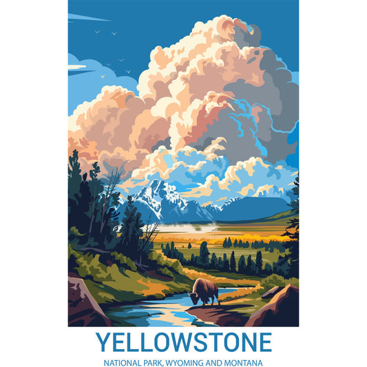 National Parks Posters Fabric Panel 62