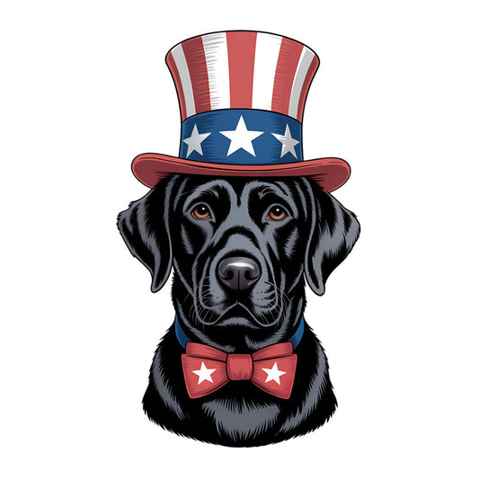 4th of July Dog Fabric Panel 14