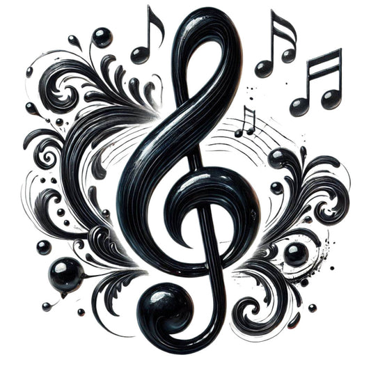 Musical Notes Fabric Panel 9