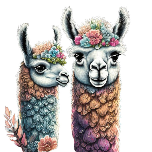 Llama Friends Fabric Panel 1