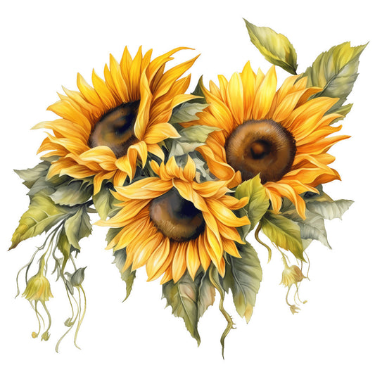 Summer Sunflowers Fabric Panel 4