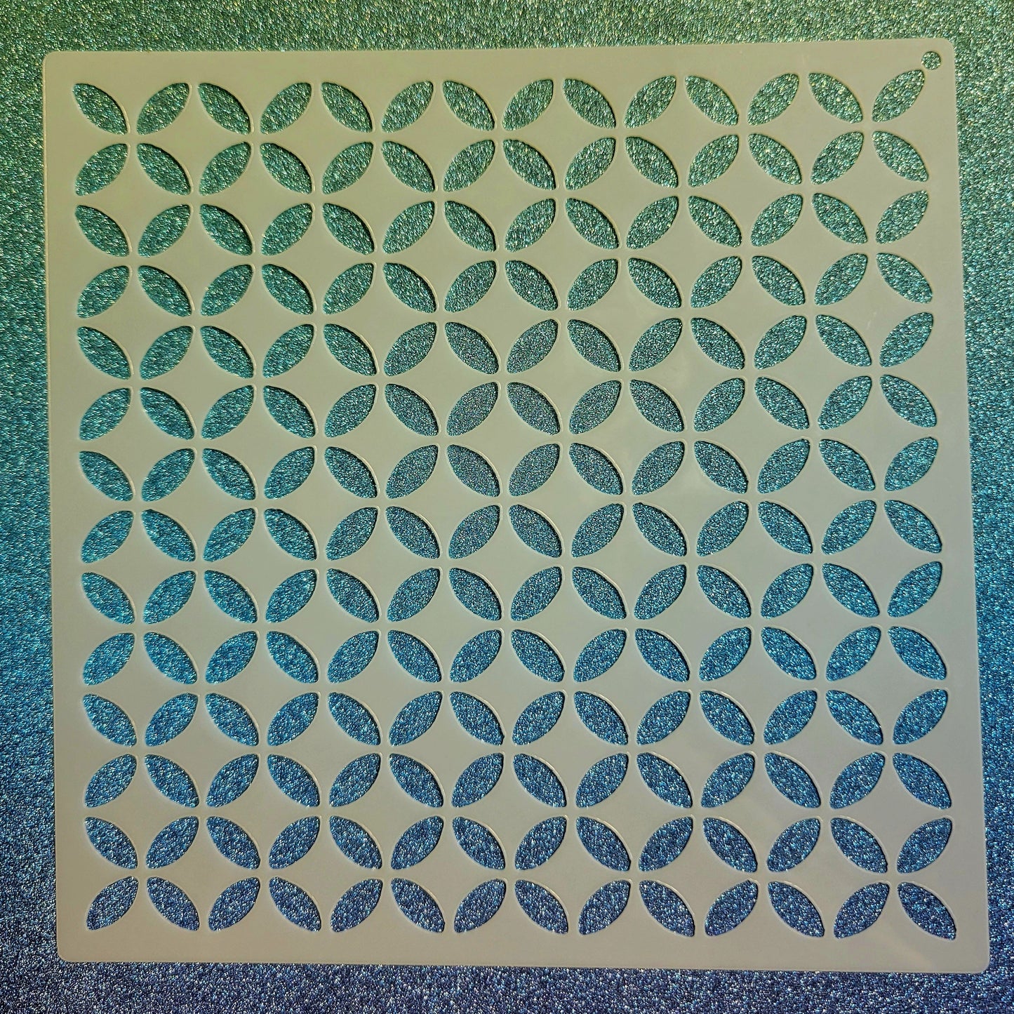 Diamond Circle Pattern Stencil