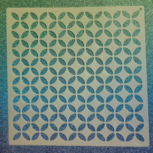 Diamond Circle Pattern Stencil