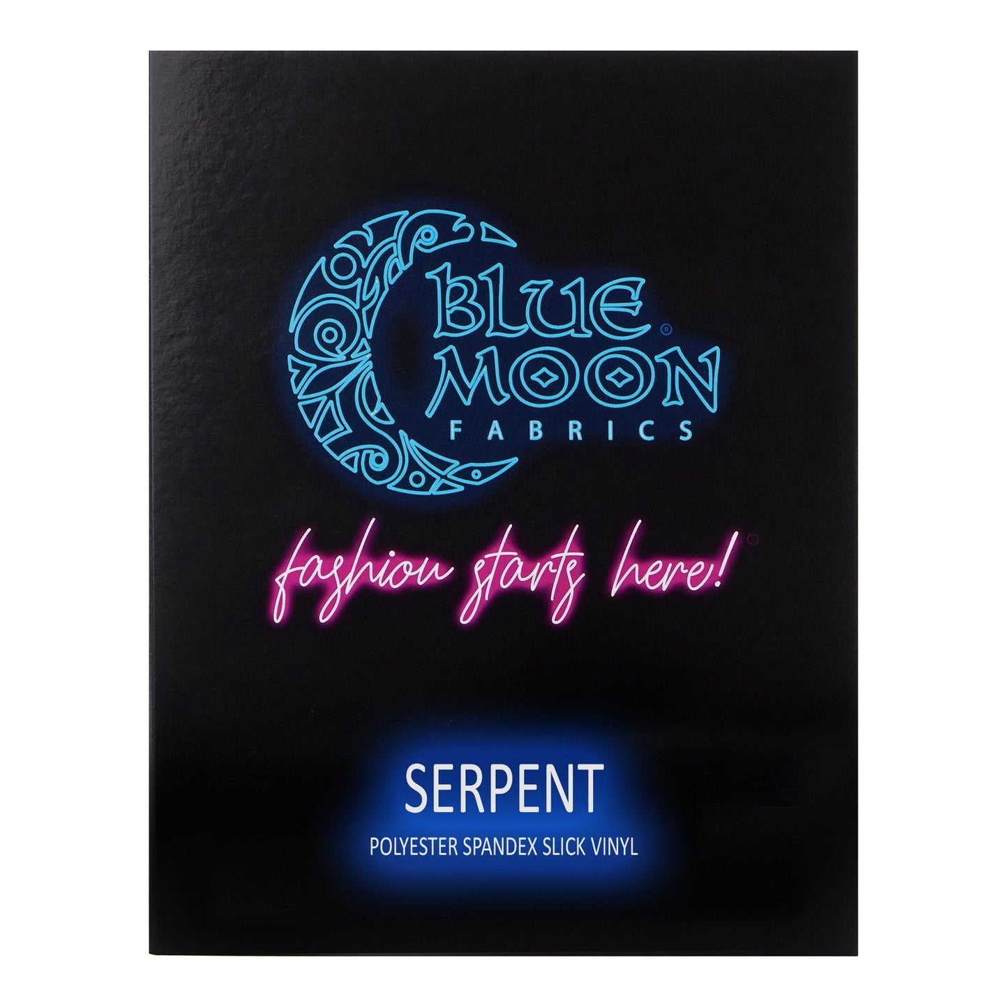 Serpent Polyester spandex Slick Vinyl Color Card | Blue Moon Fabrics