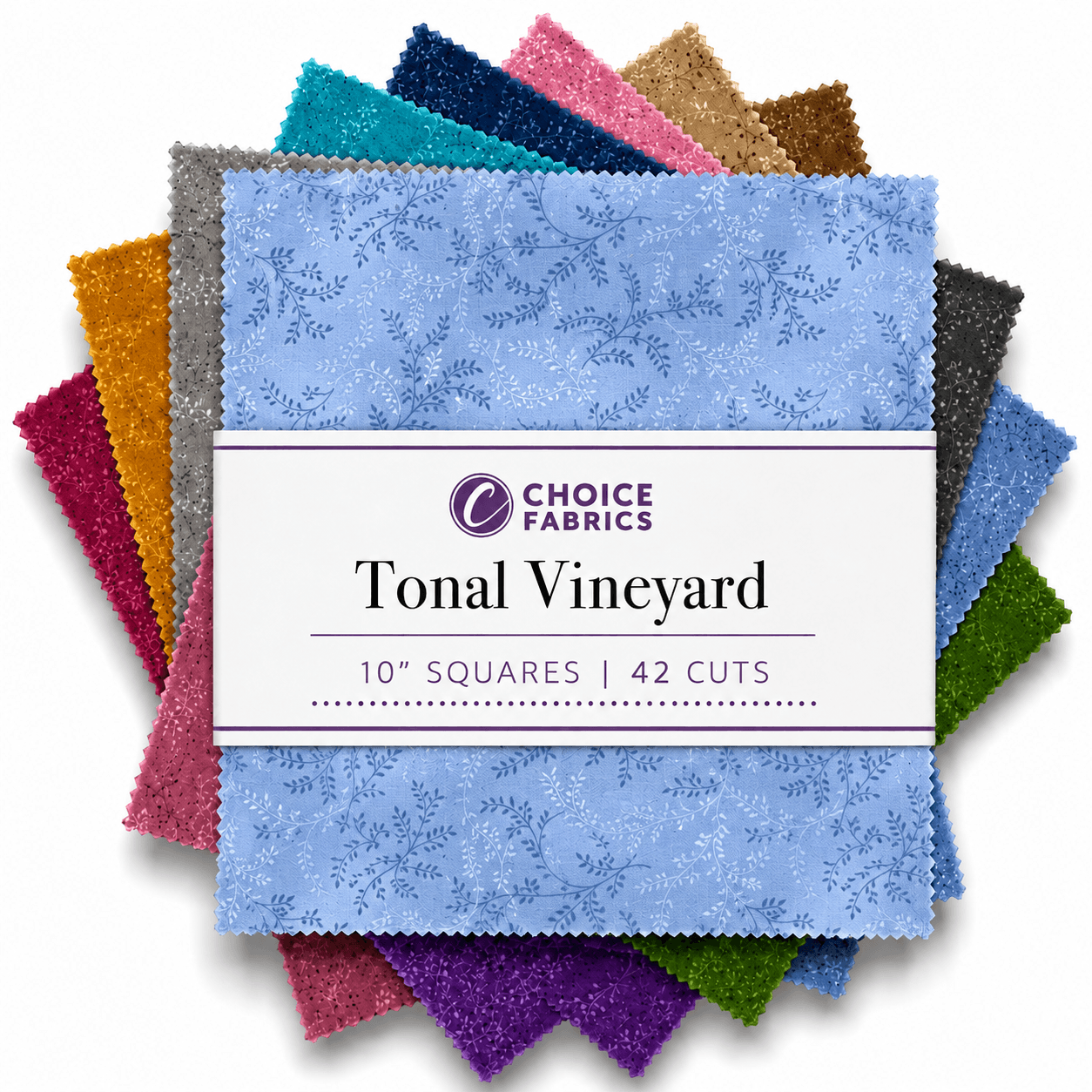 Tonal Vineyard - 10" Squares (42 Cuts)